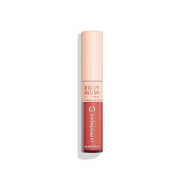 La Provençale Bio - Rosy Blush - Blush Liquide Hydratant Longue Tenue - Enrichi en Vitamine E - Teint Frais & Lumineux - Tein