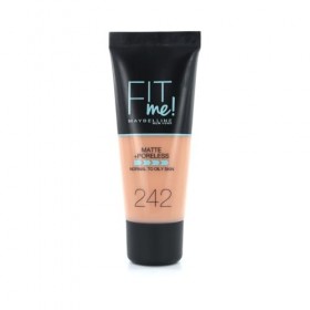 Maybelline New-York - Fond de teint Fluide Fit Me Matte & Poreless - Peaux normales à grasses - Teinte : 242 Miel Clair - 30 