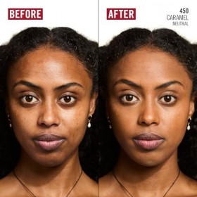 Rimmel London Kind & Free BLUR IT OUT Teint Matifiant, 450 Caramel, Contrôle de la brillance toute la journée, Maquillage lég