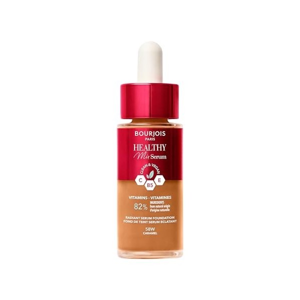 Bourjois Healthy Mix Clean fond de teint sérum - 57N - Bronze, 30 ml