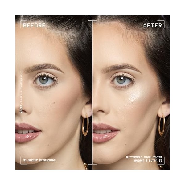 NYX PROFESSIONAL MAKEUP - Highlighter en Poudre - Enrichi en Beurre de Mangue, Beurre dAmande & Beure de Karité - Texture Fo