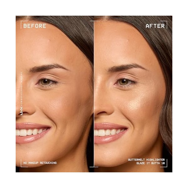 NYX PROFESSIONAL MAKEUP - Highlighter en Poudre - Enrichi en Beurre de Mangue, Beurre dAmande & Beure de Karité - Texture Fo