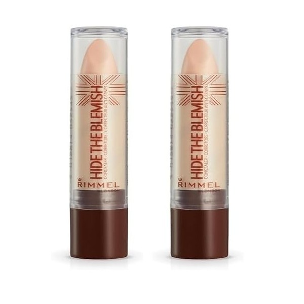 Rimmel - Stick Correcteur Anti-cernes et Imperfections Hide The Blemish - 105 Golden Beige - 4,5 g Lot de 2