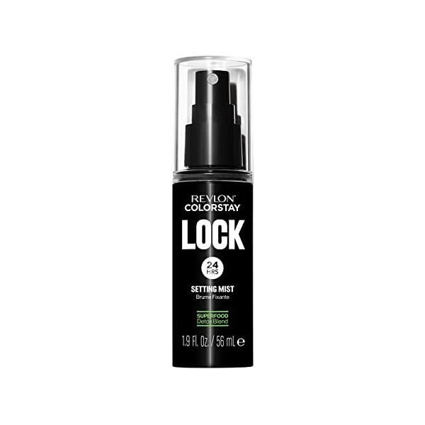 Revlon Colorstay 24 Hr Lock Setting Mist, effet matifiant, flouteur et absorbant de sébum, spray fixateur maquillage, 56 ml