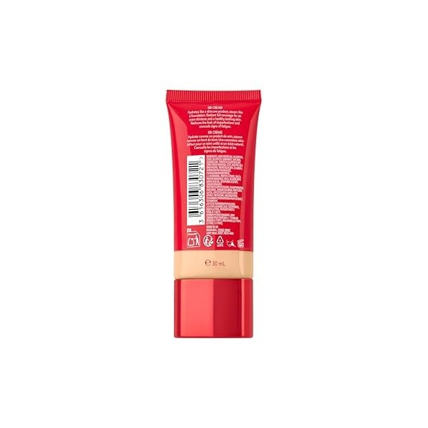 Bourjois Healthy Mix, 0.5 Ivoire Chaud, BB Crème, Fond de teint en crème, Couvrance et hydratation toute la journée, Vitamine