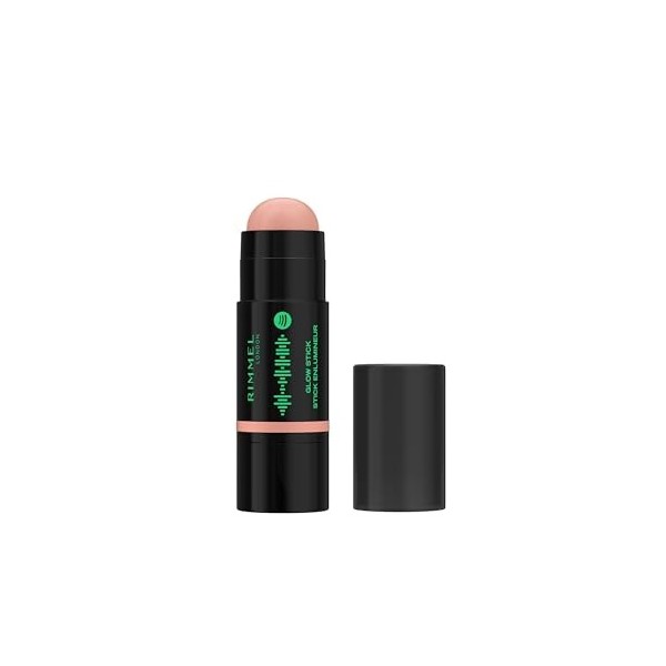 Rimmel Full Volume Collection Multi-Stick Lèvres & Joues, 320 Rose Beam, Blush, Application facile, Tenue toute la journée, 6