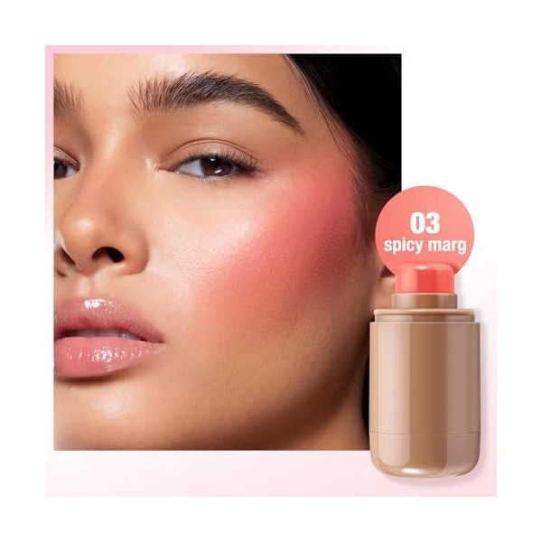 Boobeen Rouge à joues en crème de poche Multi Stick pour les lèvres et les joues Rouge à lèvres et joues Maquillage pour femm