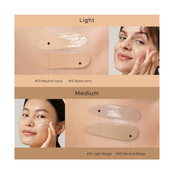 PURITO| Crème BB Cica Clearing, 15 Rose Ivory, 1 fl.oz/30 ml, crème BB végétalienne, fond de teint, non testé sur les animau