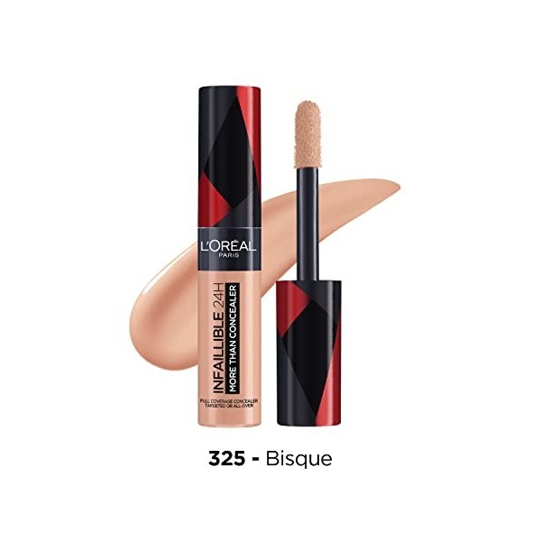 L’Oréal Paris – Infaillible More Than Concealer – Correcteur et Fond de Teint 2 en 1 325 Bisque 11ml