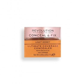 Makeup Revolution, Conceal & Fix, Ultimate Coverage, Anti-Cernes, Light Honey, 11g