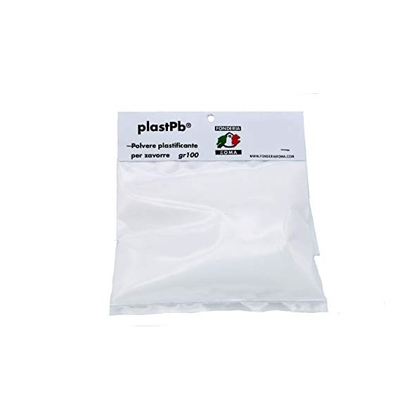 Fonderia Roma Polvere Plastificante Plast PB Poudre plastifiant plastification, Blanc, 100 GR