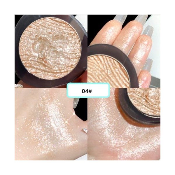 KARLOR Palette de surligneurs de maquillage, paillettes, yeux, visage, highlighter, poudre, fard à paupières, brillant, brill