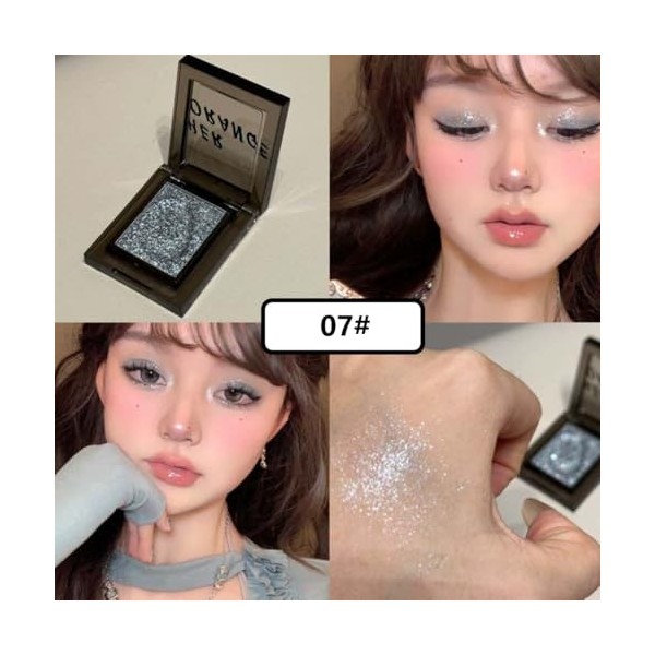 KARLOR Yeux Glitter Makeup Ombre à paupières couleur unique scintillante smoky makeup highlighter paillettes crémeuse paillet