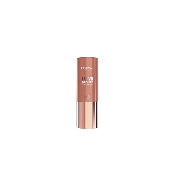 LOréal Paris - Le Stick Soleil - Stick Bronzant Contouring - Teint Hâlé Éclatant - Texture Crémeuse Fondante - Fini Poudré -