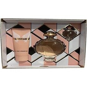 PACO OLYMPEA Set : EDP Spray 80 ml + Lotion pour le corps 100 ml + Mini