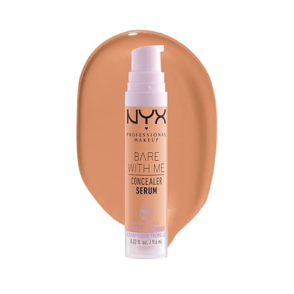 NYX Professional Makeup Anti-Cernes Sérum Correcteur Bare With Me, Fini Naturel, Couvrance Moyenne, Teinte : Light Tan 05.7 