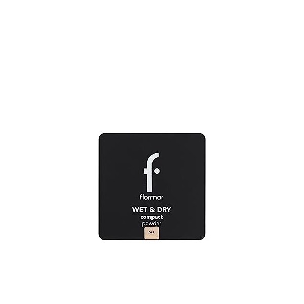 Flormar Wet & Dry Poudre Compacte – Maquillage & Fond De Teint Poudre Matifiante Visage, Texture Crémeuse, Fini Naturel, Haut