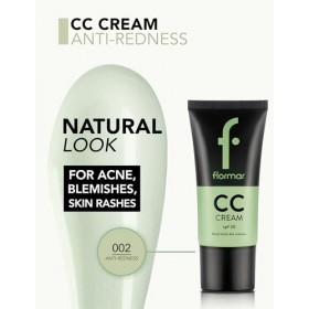 Flormar CC Crème SPF 20 Anti-Déshydratation avec texture crémeuse pour un look naturel No. CC02