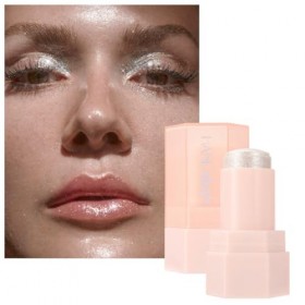 KARLOR Highlighter Stick de surligneur à paillettes pour le visage, le corps, le maquillage, nacré, fin, scintillant, pour ne