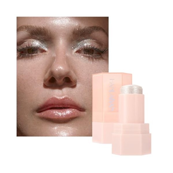 KARLOR Highlighter Stick de surligneur à paillettes pour le visage, le corps, le maquillage, nacré, fin, scintillant, pour ne