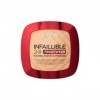 LOréal Paris - Fond de Teint Poudre Longue Tenue - Waterproof - Infaillible 24H Fresh Wear - Teinte : Sable Doré 200 - 9 g