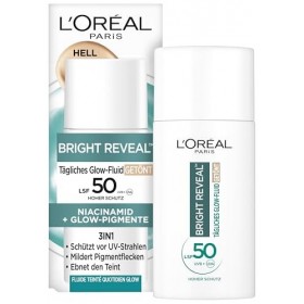 LOréal Lubrifiant UV teinté quotidien SPF 50 Niacinamide + Pigments Glow Light Bright Reveal 1 x 50 ml