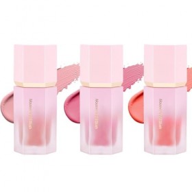 3PCS Maquillage blush liquide en gel pour les joues, Blush Liquide Imperméable, sensation de légèreté et de respirabilité, lo