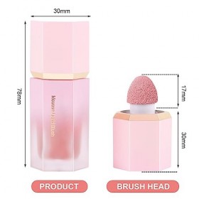3PCS Maquillage blush liquide en gel pour les joues, Blush Liquide Imperméable, sensation de légèreté et de respirabilité, lo