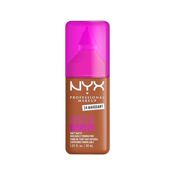 NYX Professional Makeup - Make Em Wonder - Fond de Teint - Tenue 24h - Pas deffet plâtre - Acide Hyaluronique et extrait de