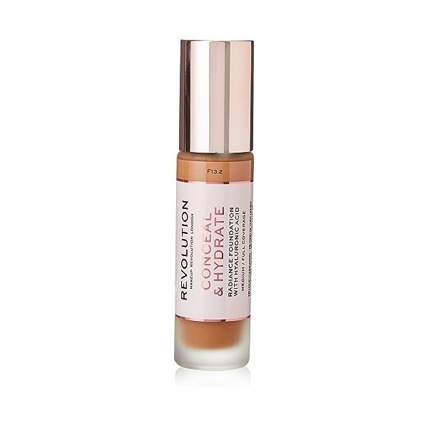 Makeup Revolution, Fond de teint Conceal & Hydrate, F13.2, 23ml
