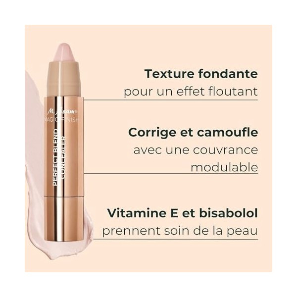 M. Asam MAGIC FINISH Perfect Blend Correcteur Fair 3 g – Stick correcteur nude pour un teint immaculé, yeux makeup, camoufl