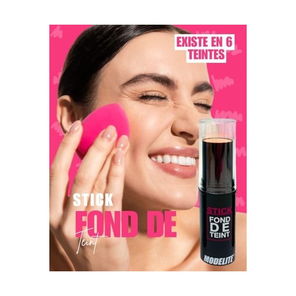 Stick Fond de Teint Haute Couvrance – Teint Parfait et Naturel – Application Express et Estompage Facile – Format Voyage Noma