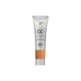 IT Cosmetics CC+ Crème, Fond de Teint Haute Couvrance SPF 50, Correcteur de Teint & Sérum Anti-Âge, Formulé avec Niacinamide 