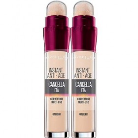 Maybelline New York Il Canceller Lot de 2 correcteurs liquides correcteurs, aux baies de Goji et à lhaloxyl, couvre les cern
