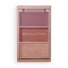 Revolution, Blush Icon Palette Aura Points Rose , Palette de Blush Crème et Poudre Compacte, Haute Pigmentation, 3 Teintes, 