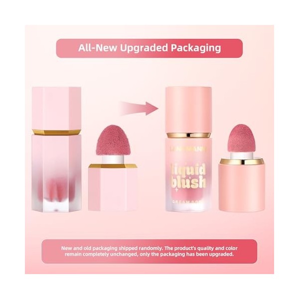 Beauty Searcher 3PCS Liquide Contour & Highlighter & Blush Set de maquillage, Longue durée, lisse et modulable Blush Crème Hi