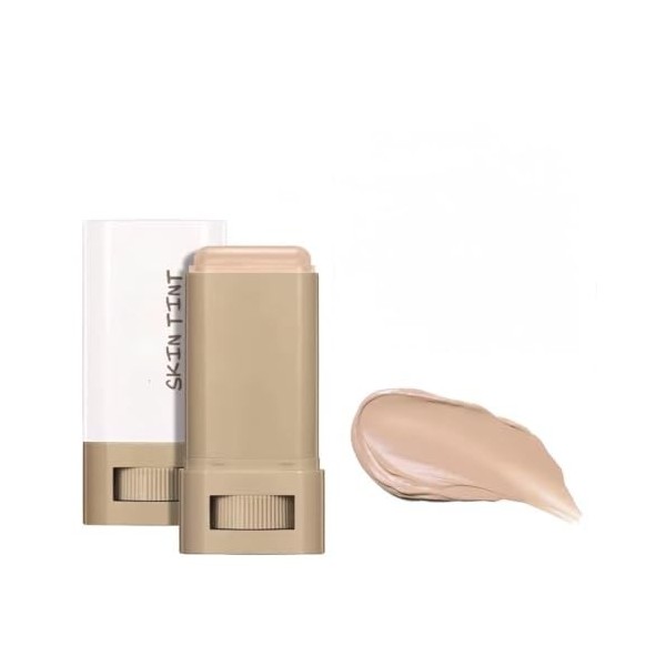 Stick de Teint Sérum Hydratant – Fond de Teint Stick Couvrance Modulable & Fini Naturel – Correcteur Anti-Cernes et Imperfect