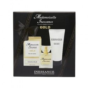 Corine de Farme - Coffret Mademoiselle Inessance Gold - Coffret Cadeau pour Femme - Eau de Parfum 50 ml et Crème Mains 100 ml