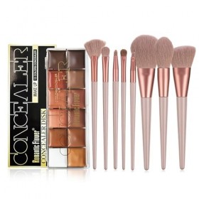 Clouparto 12 couleurs correcteur maquillage Palettes de contouring maquillage vegan anti cerne - pour Les Cernes, Masque les 