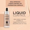 Eveline Cosmetics Liquid Control HD Maquillage liquide à la niacinamide – 025 Light Rose | Maquillage hydratant longue durée