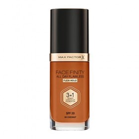 Max Factor Facefinity Fond de teint liquide 3 en 1 All Day Flawless SPF 20-99 Châtaigne 30 ml