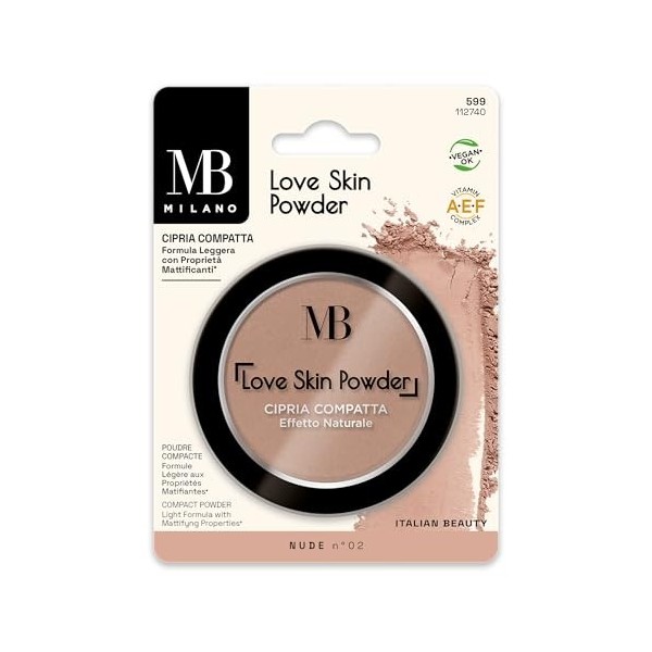 MB Milano - Poudre compacte - NUDE 01 Lot de 2 