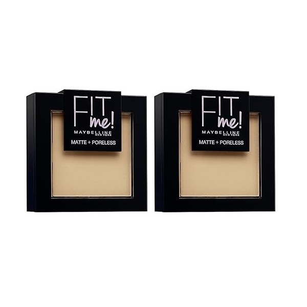 Maybelline New York Gemey Fit Me Poudre 220 Beige Nu Lot de 2 