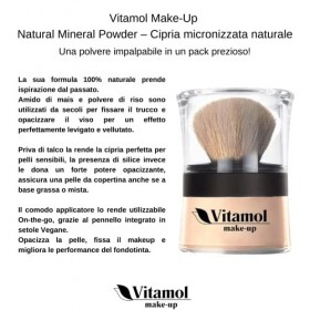 Vitamol Make up Poudre minérale naturelle bio naturelle poudre micronisée 14gr Cipria 