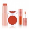 Boobeen Kit 3 Pcs: Poudre, Bâton et Blush Liquide, Crème Léger Longue Durée Multi-Utilisation Maquillage Visage Fusionnable, 