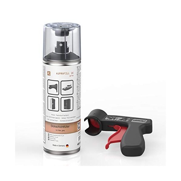 Auprotec Apprêt / mastic / couche de fond AUPROFILL MULTI Apprêt pour peinture automobile Primer Spray gris 1x 400 ml + 1x Po