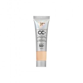 IT Cosmetics CC+ Crème, Fond de Teint Haute Couvrance SPF 50, Correcteur de Teint & Sérum Anti-Âge, Enrichi en Niacinamide & 