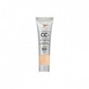 IT Cosmetics CC+ Crème, Fond de Teint Haute Couvrance SPF 50, Correcteur de Teint & Sérum Anti-Âge, Enrichi en Niacinamide & 