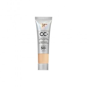 IT Cosmetics CC+ Crème, Fond de Teint Haute Couvrance SPF 50, Correcteur de Teint & Sérum Anti-Âge, Formulé avec Niacinamide 