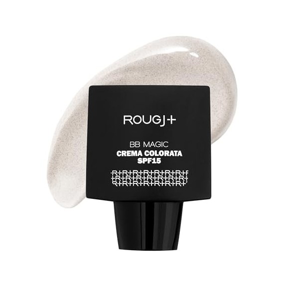 Rougj BB Magic Crème Teintée SPF15 – BB Crème Visage Anti-Âge, Unifie le Teint, Couvre les Imperfections, Hydrate et Illumine
